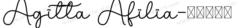 Agitta Afilia字体转换